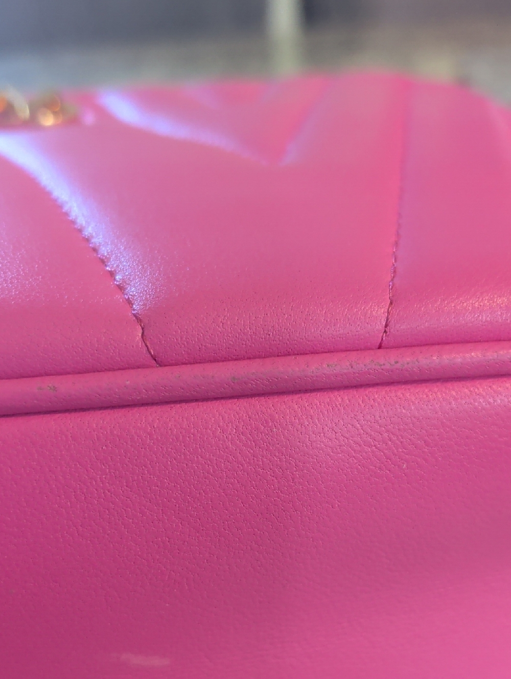 Stuart Weitzman Vibrant Pink Crossbody Bag with Gold Details, See Pics For Flaws - Picture 17 of 17